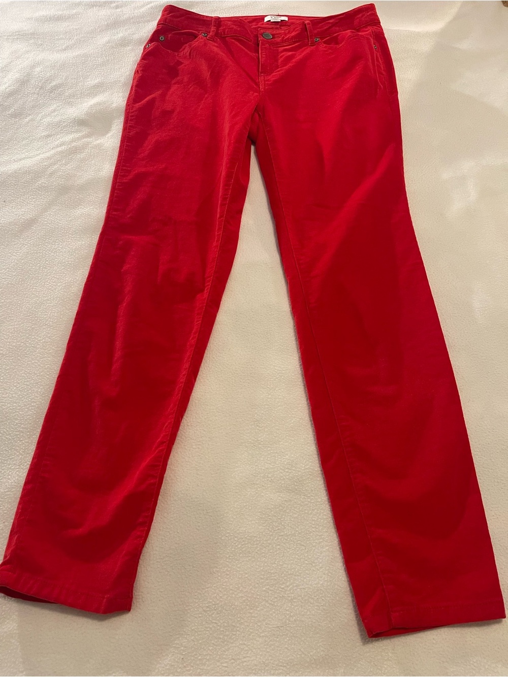 Crown & Ivy Red Boot Cut Pants